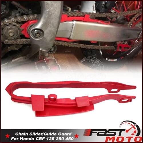 Red Plastic Supermoto Swingarm Chain Slider Guide Guard Protector For Honda CR125R CR250R CRF250R CRF250X CRF450R CRF450X 00-13