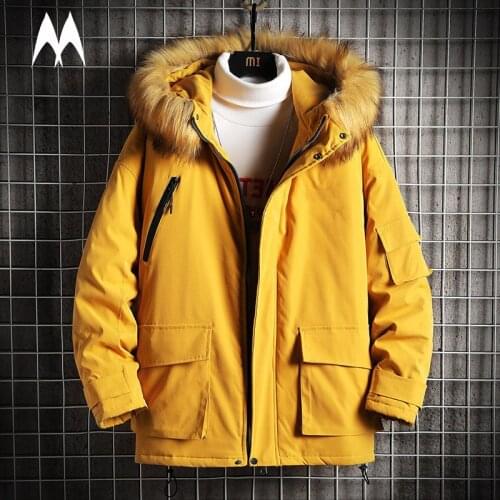 Manluodanni Men's Parkas With A Hood