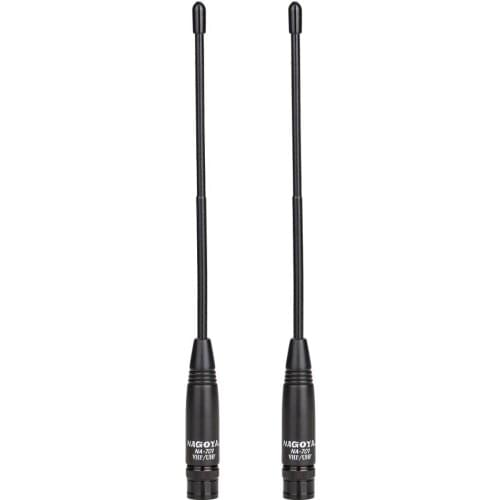 2pcs New Nagoya NA-701 BNC UHF/VHF 144/430Mhz Dual Band High Gain Soft Antenna NA701 For Walkie Talkie ICOM Yeasu Kenwood Radio