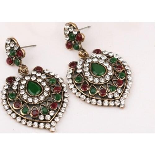 New Big Exaggearated Bohemia Statement Drop Earrings Boho Turkish Vintage Ethnic Jewelry Gift For Women 2018 New Party Bijoux