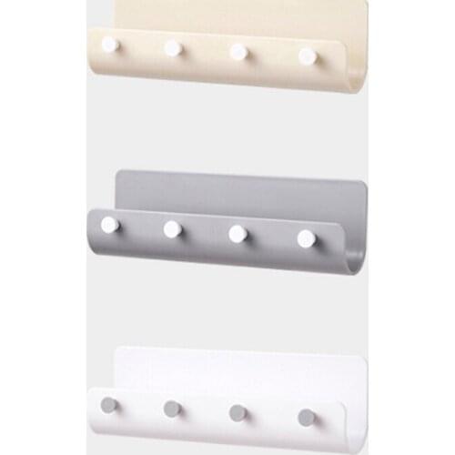 New Key Holder Wall Hook Creative Kitchen Bathroom Hanger Hook Home Organizer Accessory for the Modern Home Adhesize Hooks