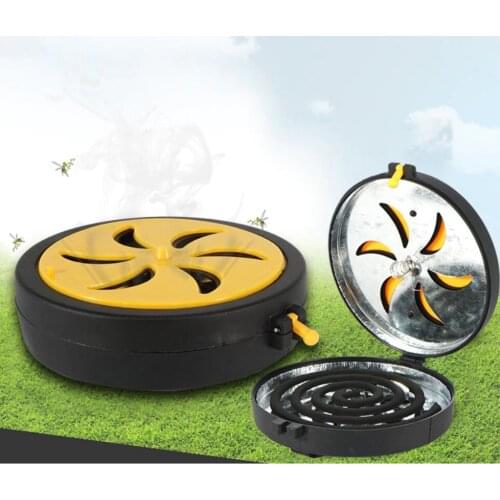 Portable Coil Holder, Coil Burner for Outdoor Camping Traveling, Yellow