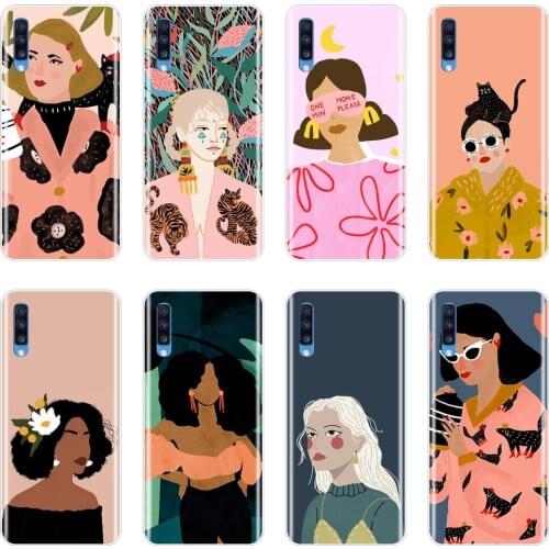 Black Girl Aesthetic Phone Case Silicone For Samsung Galaxy A40 A30 A20 A10 Back Cover For Samsung Galaxy A50 A60 A70 A80 Case