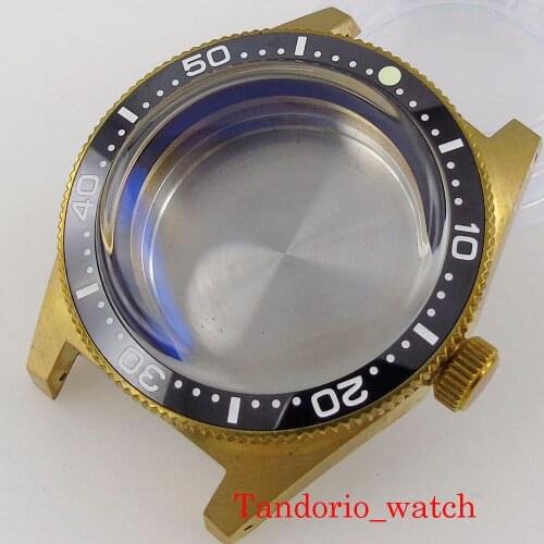 Cusn8 Bronze 40MM Watch Case Replacement For NH35 NH36 Movement Ceramic Bezel Insert C3 Luminous Dot 200m Waterproof