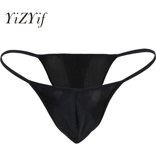 Sexy men thong g strings jockstrap tanga hombre sissy Panties string homme Stretch Bulge Pouch Tanga Bikini Briefs Underwear