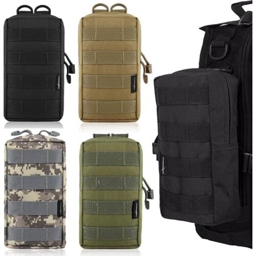 1000D Tactical Molle Pouch Waterproof Accessory Bag EDC Waist Belt Phone Pouch Utility Gadget Pack Outdoor Accessory Bags