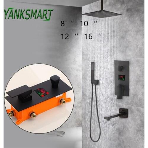 YANKSMART Black Shower Faucets
