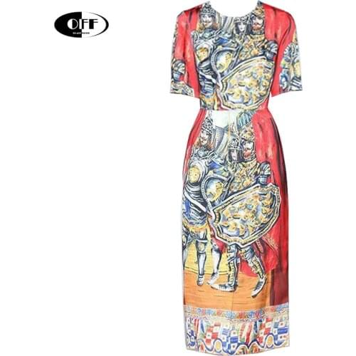 Designer Aesthetic Printed Vintage Midi Dresses For Women Summer Retro Traf Basic Bodycon Ladies Party Dress Vestidos Mujer robe