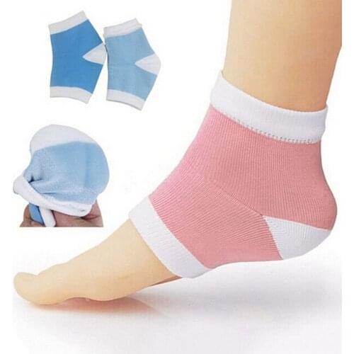 1 Pair Silicone Moisturizing Gel Heel Socks Cracked Foot Skin Care Protector Accessories Soft Foot Care Tools