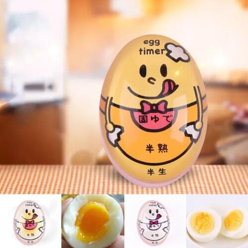 1pcs Egg Timer Water Boiling Kitchen Egg Cooker Color Changing Resin Egg Tool Cooking Helper Reminder For Home Outdoors