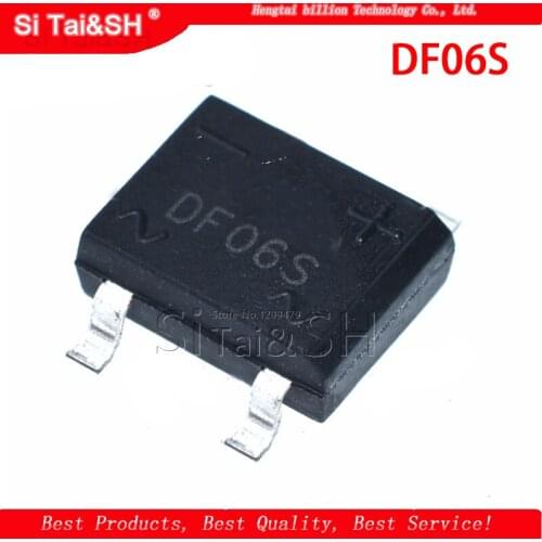 10pcs/lot DF06S SMD 4-pin rectifier bridge DF06S power rectifier bridge reactor SOP-4