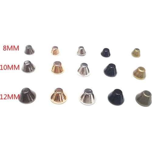 10pcs/lot Shoes DIY Strap Rivets Screw Punk Metal Nail Cloth Button Mushroom Dome Bolt Round Head Screws For Luggage Clothes Bag