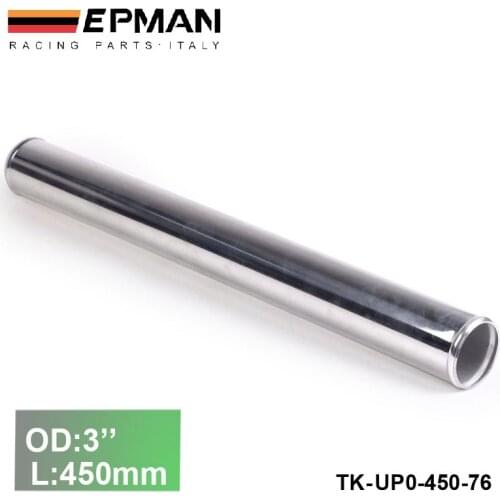 2pcs/unit 76mm 3" Straight Aluminum Turbo Intercooler Pipe Tube piping Length 450 mm For BMW e34 EP-UP0-450-76