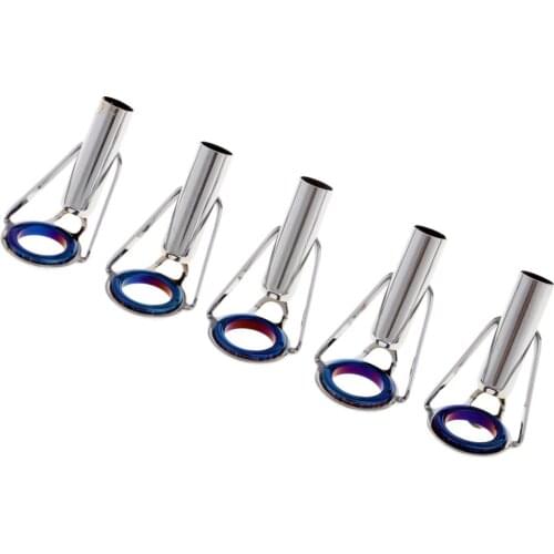 5pcs/lot Telescopic Sea Fishing Rod Top Tip Guides Repair Kit Fishing Rod Replacement Parts Fishing Accessories 1# 6# 7# 8# 9