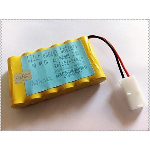 7.2v 900mah Liter energy battery 7.2v aa battery nicd batteries pack ni cd rechargeable for RC boat model car electric toys tank