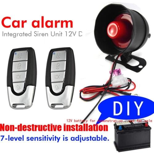 Car Alarm Device Vibration Alarm Device Free Trimming Installation For 12V Car Motorcycle Truck M810-8115
