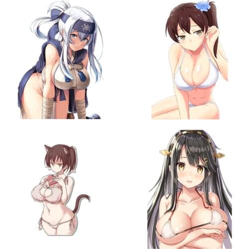 Boutique Car Sticker 3D Styling Sexy Girl Decal Infinite Stratos Anime Beauty Charlotte Dunois Render JDM Decorative PVC