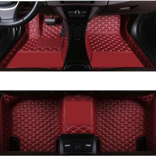 Black Leather car floor mats for mazda cx-5 3 bl 2010 2012 cx-7 6 gh cx 7 3 2015 6 2007 gj 2015 mx5 rugs carpet accessories