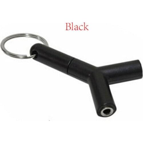 DHL 200Pcs/Lot Stereo Jack Audio Y-Shaped 3.5mm Headset Headphone Splitter Adapter Keyring