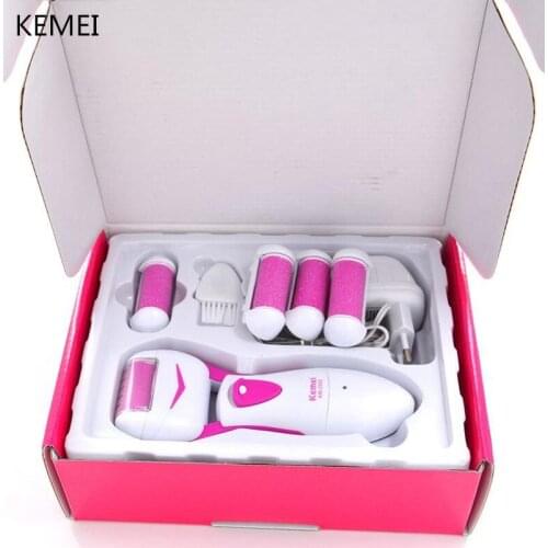 Electric Foot File Callus Remover Pedicure Tools Kit 5 Roller for Dry Feet, Hard, Dead Callused Skin Cracked Heels Care Tool