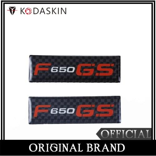KODASKIN Motorcycle 3D Carbon Timing Belt Cover Front and Rear Round Decal for BMW F650GS