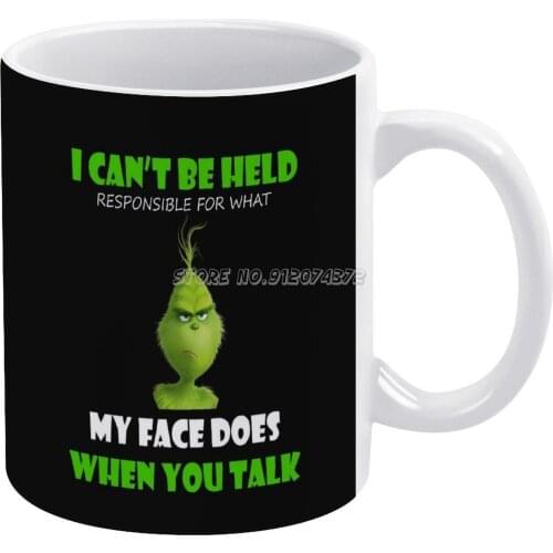I Can't Be When You Talk Coffee Mugs Ceramic Tea Cup Milk Mug Warmer Personalized Friends Birthday Gift Funny Xmas How Stole Hol