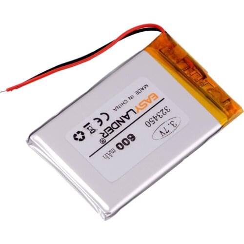 323450 600mah 3.7v lithium Li ion polymer rechargeable battery For e-book sony reader 505