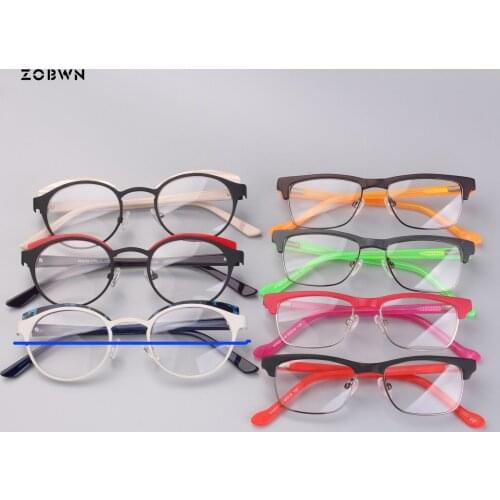 Mix wholesale New Arrival kids Glasses full Frame children Optical round Eyeglasses Men Retro Glasses Prescription Optical Frame
