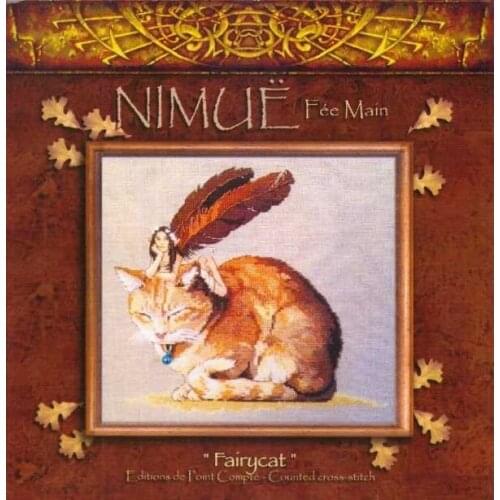 The Cat and the Fairy 35-33 Cross Stitch Kit Package Greeting Needlework Counted Kits Embroidery cross stitch set