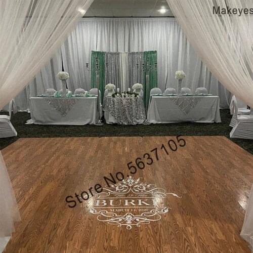 Makeyes Wedding Floor Stickers Custom Names Love Dance Floor Decals Vinyl Personalized Names Art Party Decorartion Wedding Q284