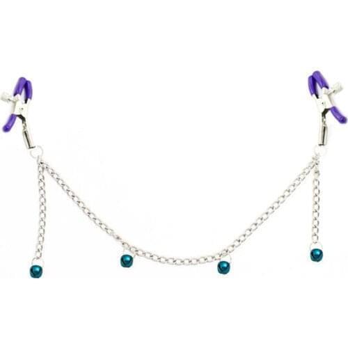 New Nipple Clamps The Little Bell Oral Sex With Chain Clip Breast Erotic Sex Adult Toy Fetish Bondage Harness Exotic Accessories
