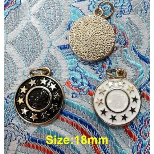 Wholesale 10 pcs High-grade Metal black white Clothing Overcoat Jacket Buttons Coat Sweater Button Size 18mm Free shipping