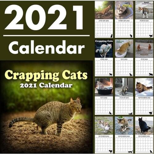 2021 Quality Printing Cute Animals Calendar Thick Paper Writable Calendar Agenda Organizer Office