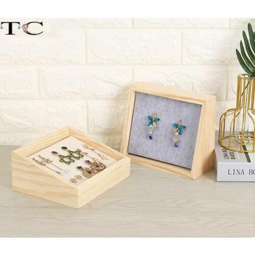 Jewelry Display Stand Jewelry Storage Box Jewelry Display Rack Solid Wood Locket Ring Display Tray