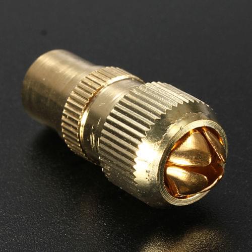 Gold Plated PAL Male Jack TV Aerial Connector RF Antenna Coax Cable Plug Adapter NEW
