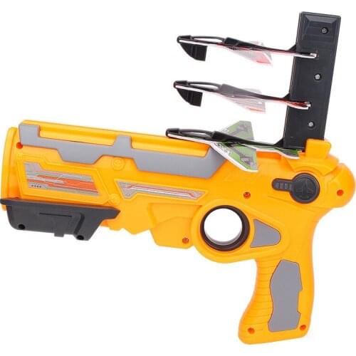 Net Red Bubble Air Combat Catapult Airplane Gun Children Outdoor Entertainment Burst Burst Burst Gun Glider Toy Childrens Gift