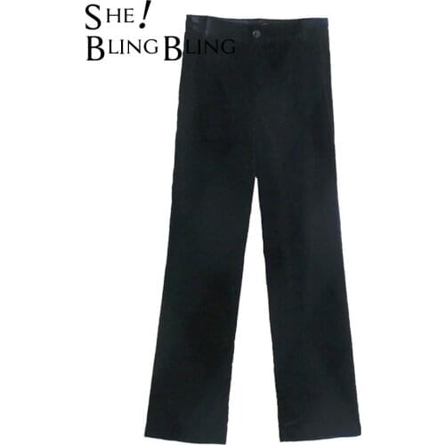 SheBlingBling Women's Velvet Trousers