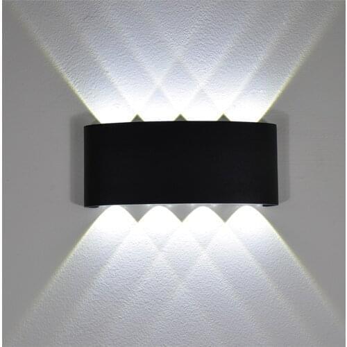 LED Wall Lamp Led Aluminum Outdoor Indoor Ip65 Up Down White Black Modern For Home Stairs Bedroom Bedside Bathroom Light