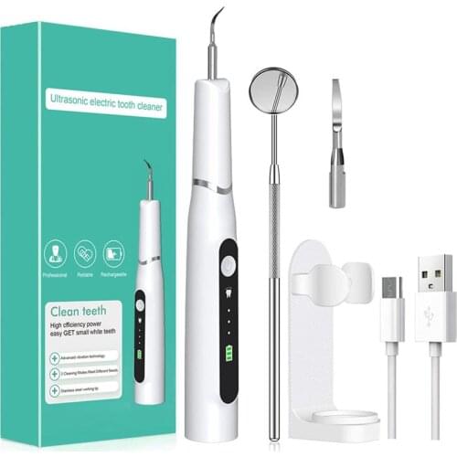 Ultrasonic Dental Calculus Scaler Oral Tooth Tartar Remover Plaque Stains Cleaner Removal Teeth Whitening