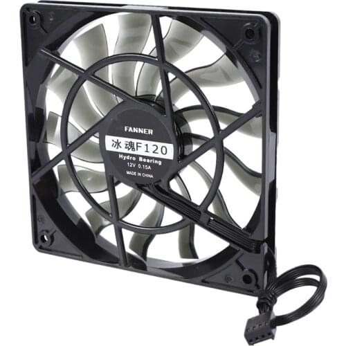 New Thin 12mm Thickness 120X120X12mm 12V Desktop Computer Host Quiet Fan with Speed 12CM Chassis Cooling Fan