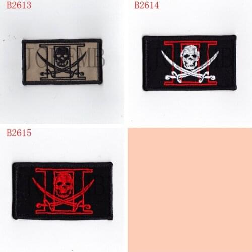 Seal Team2 black jack skull Military Tactical Morale Embroidery patch