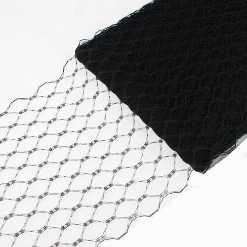 [IuBuFiGo] 9"(22cm) Birdcage Veils Millinery Fascinator Bridal Veiling Fabric 50yard/lot