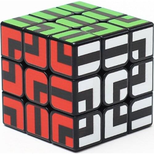 Z-cube Maze Magic Cube 3x3x3 Speed Puzzle Cube Toys Gifts For Children Stickerless Magico Cubo