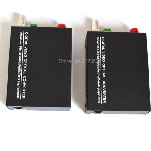 1 Pair 2 Pieces/lot 1 Channel Video Optical Converter 1V1D Fiber Optic Video Optical Transmitter & Receiver 1CH +RS485 Data