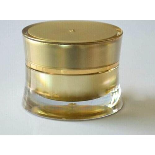 10ml ACRYLIC gold slim waist cream jar cosmetic container cream jar 10g Cosmetic Packaging
