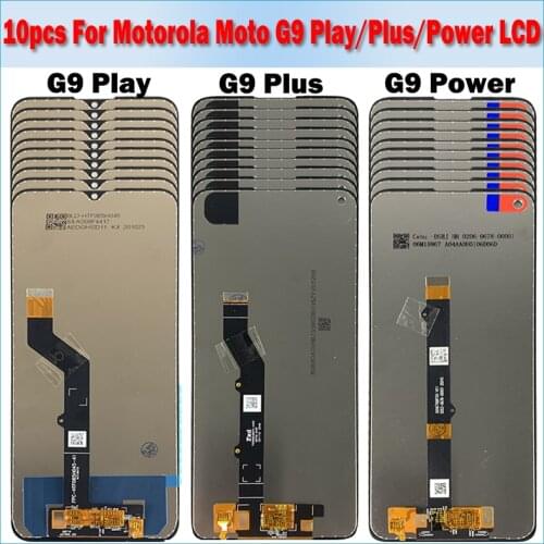 10pcs/lot Original For Motorola G9 Play Lcd Screen Display Touch Digitizer Assembly For Moto G9 Plus LCD Display G9 Power LCD