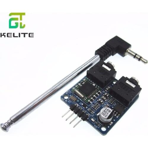 10pcs/lot TEA5767 FM Stereo Radio Module 76-108MHZ With Free Cable Antenna