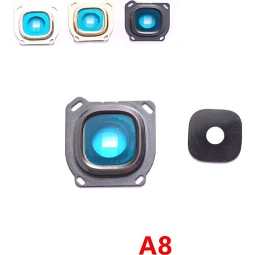 1x For Samsung Galaxy A8 A800 A800F New Back Rear Camera Lens Glass Cover with Frame Holder Housing Parts