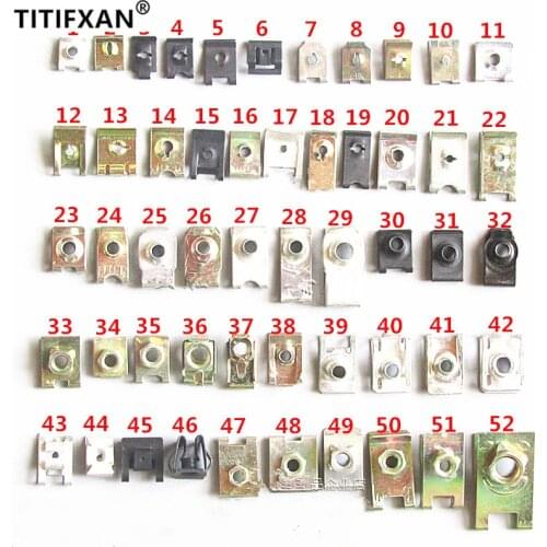 20PCS Car Leaf Board Fender Bumper Self - tapping Screw Base Metal Fastener Clip For All Auto Rivets
