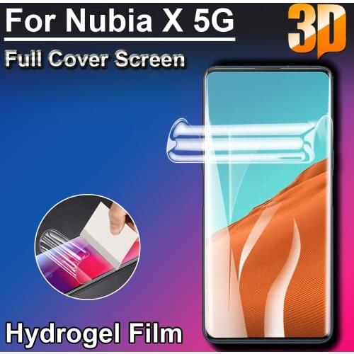 3D Ultra Clear Soft LCD Full Screen Protectors Coverage for ZTE Nubia X Z20 Red Magic 5S 5G Hydrogel Film (Not Glass)